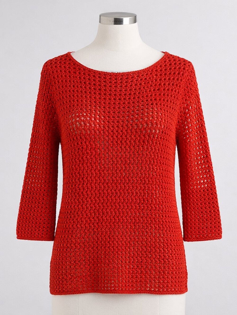 Lauren Ralph Lauren Crochet Knit Sweater